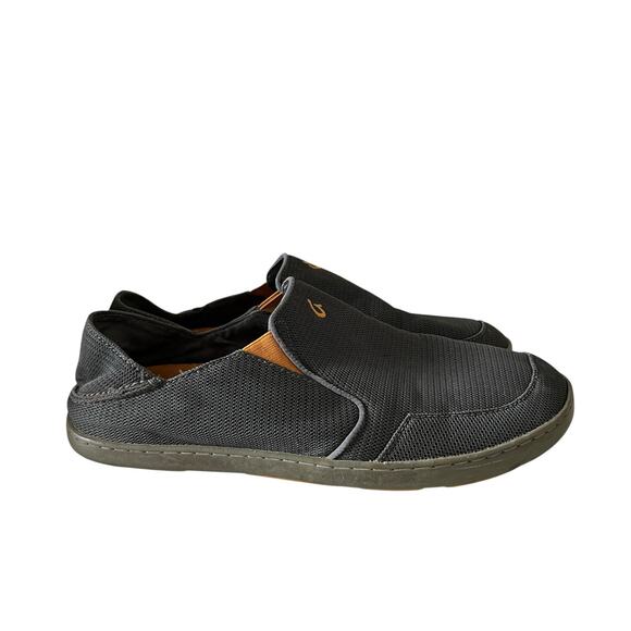 OLUKAI Men's Nohea Mesh Casual Slip On Shoes Ash Gray Sz 11.5M Comfort Loafer - Picture 1 of 8